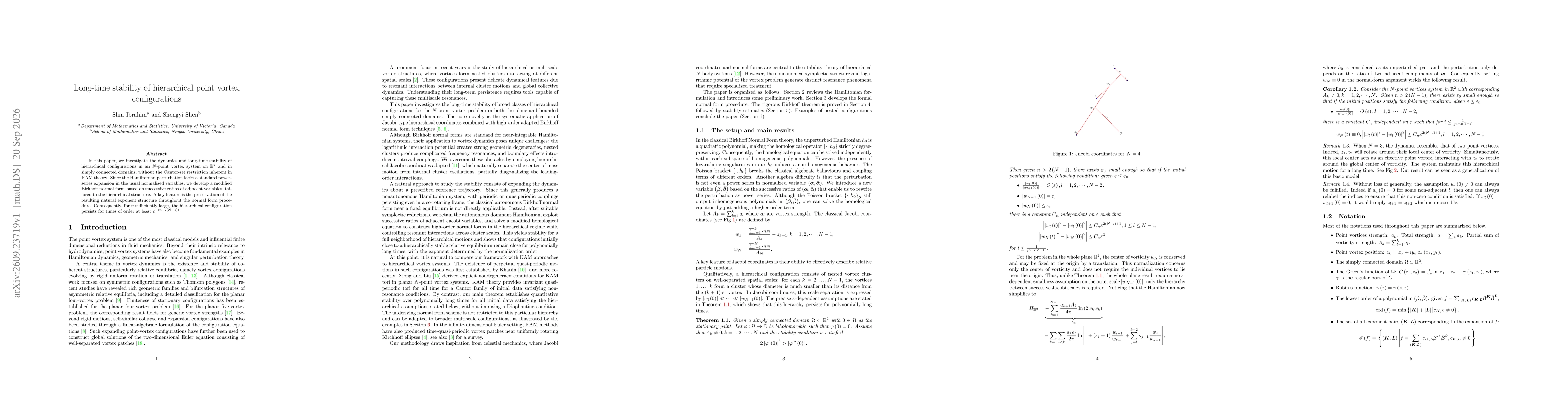 Thumbnail for Long-time stability of hierarchical point vortex configurations