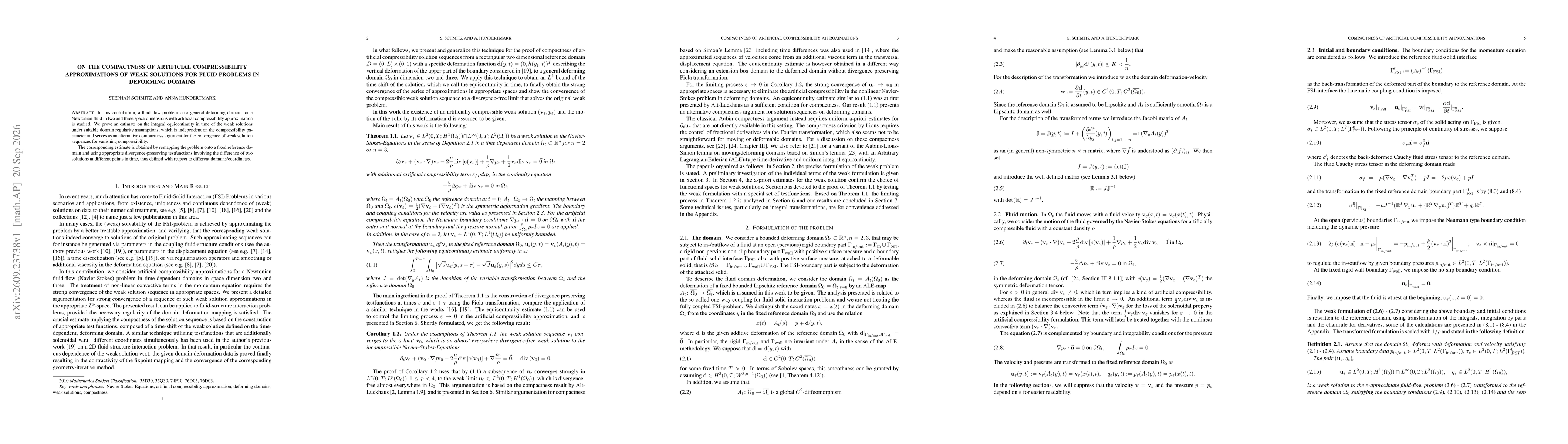 Thumbnail for On the compactness of artificial compressibility approximations of weak solutions for fluid problems in deforming domains