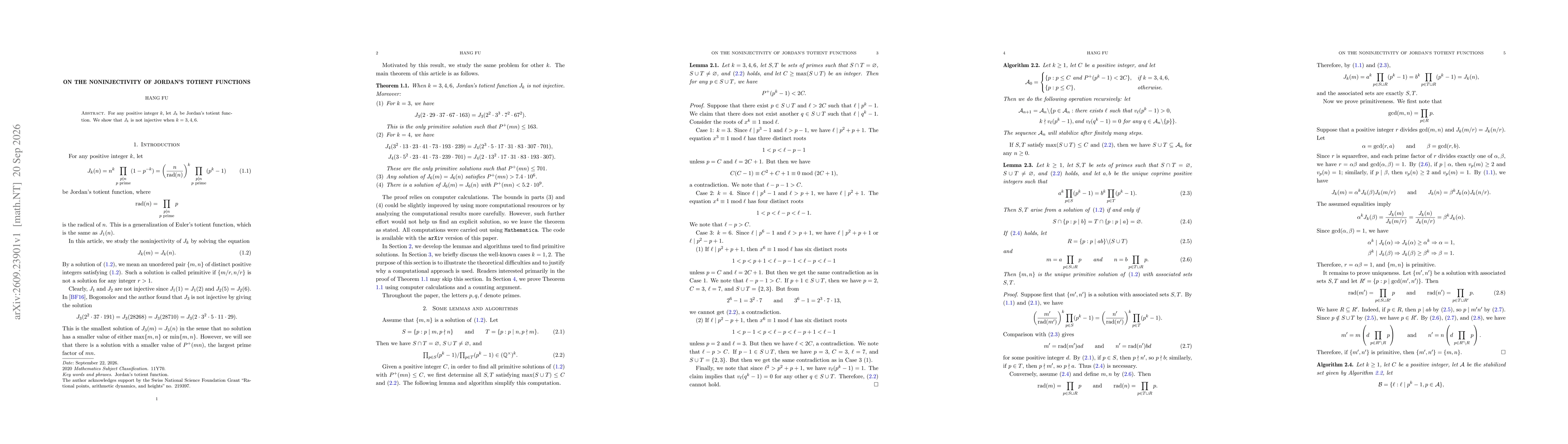 Thumbnail for On the noninjectivity of Jordan's totient functions