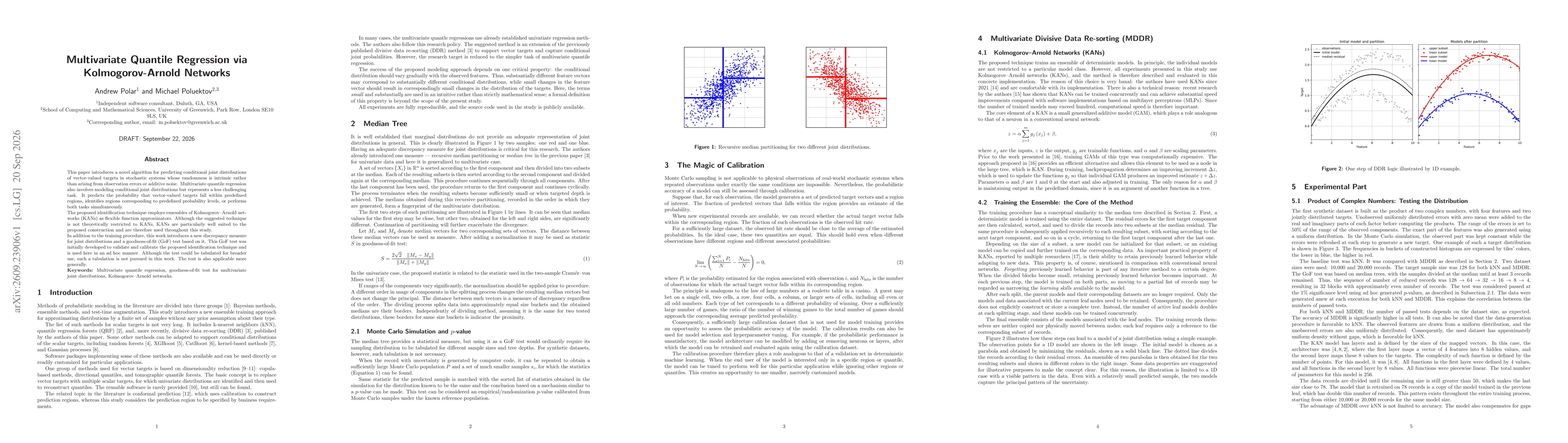 Thumbnail for Multivariate quantile regression via Kolmogorov-Arnold Networks