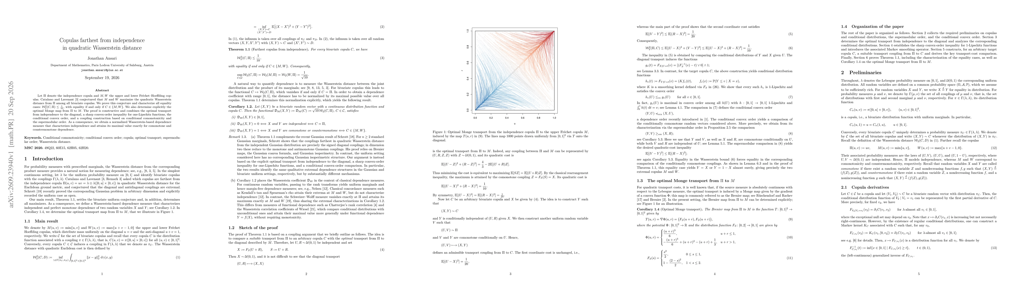 Thumbnail for Copulas farthest from independence in quadratic Wasserstein distance