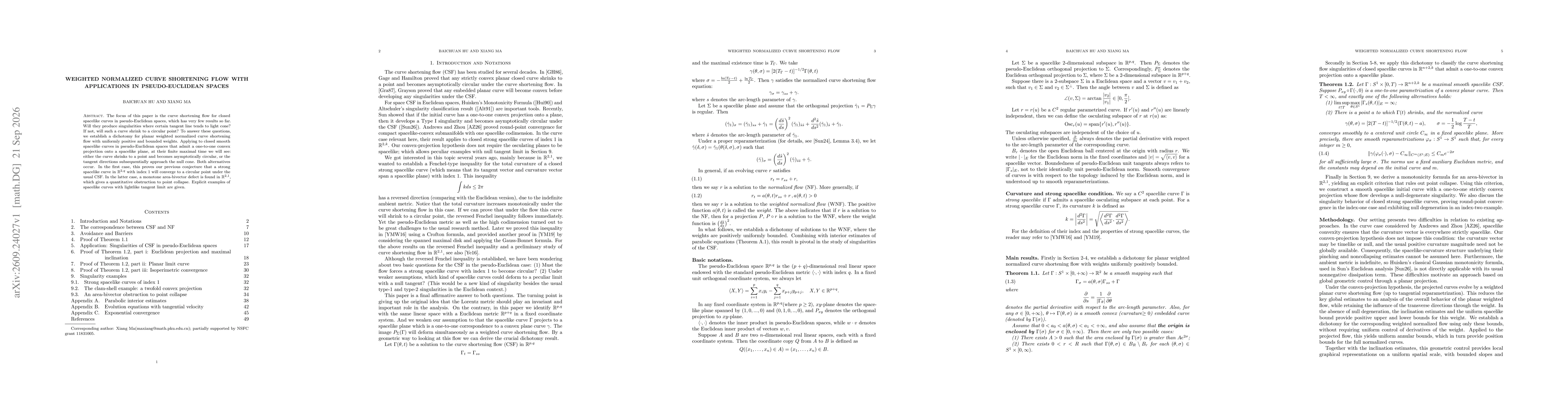 Thumbnail for Weighted normalized curve shortening flow with applications in pseudo-Euclidean spaces