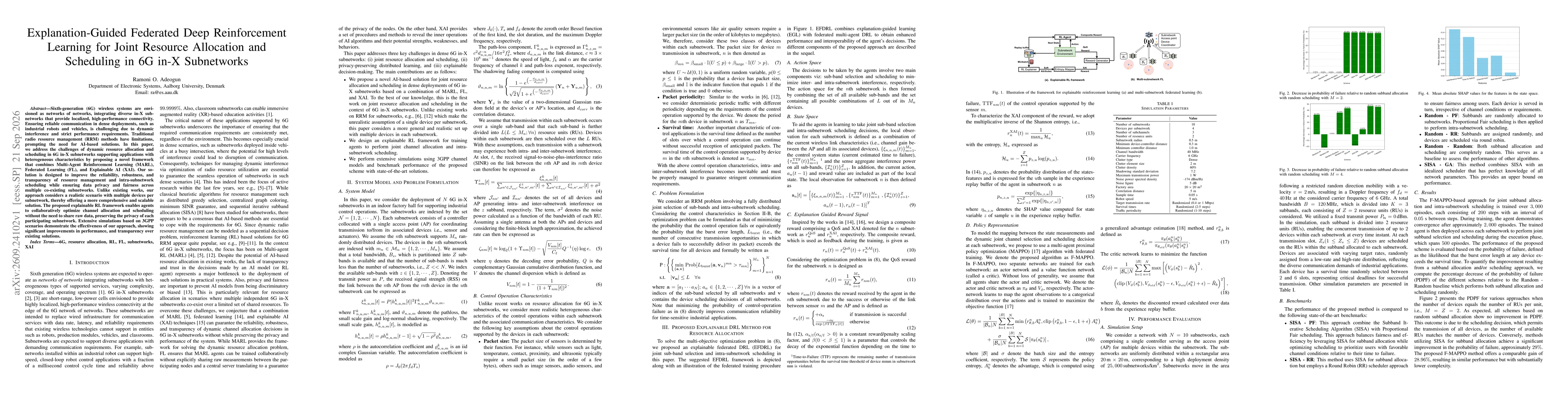 Thumbnail for Explanation-Guided Federated Deep Reinforcement Learning for Joint Resource Allocation and Scheduling in 6G in-X Subnetworks