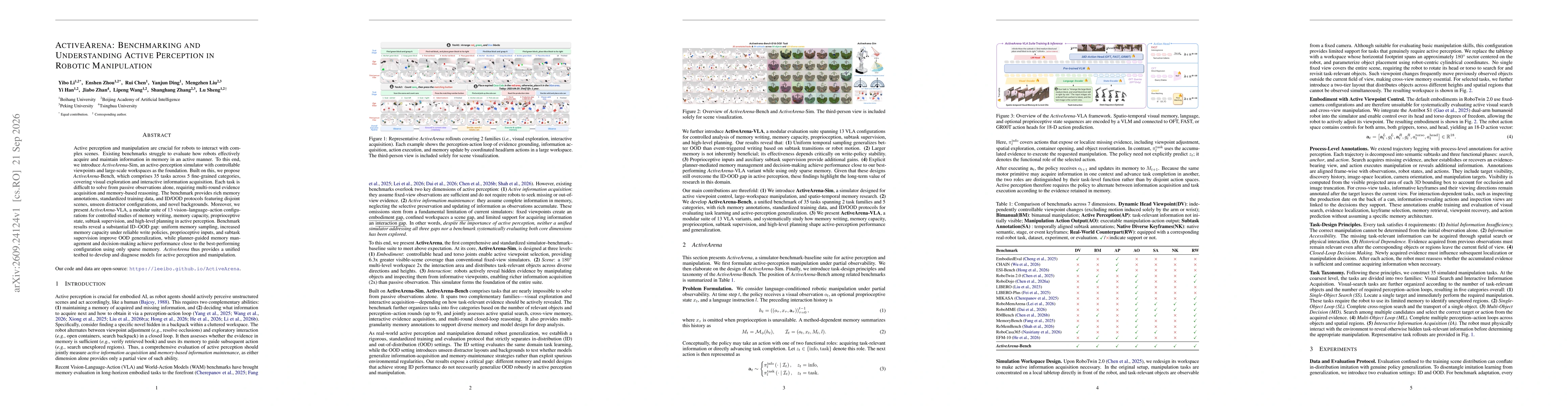 Thumbnail for ActiveArena: Benchmarking and Understanding Active Perception in Robotic Manipulation