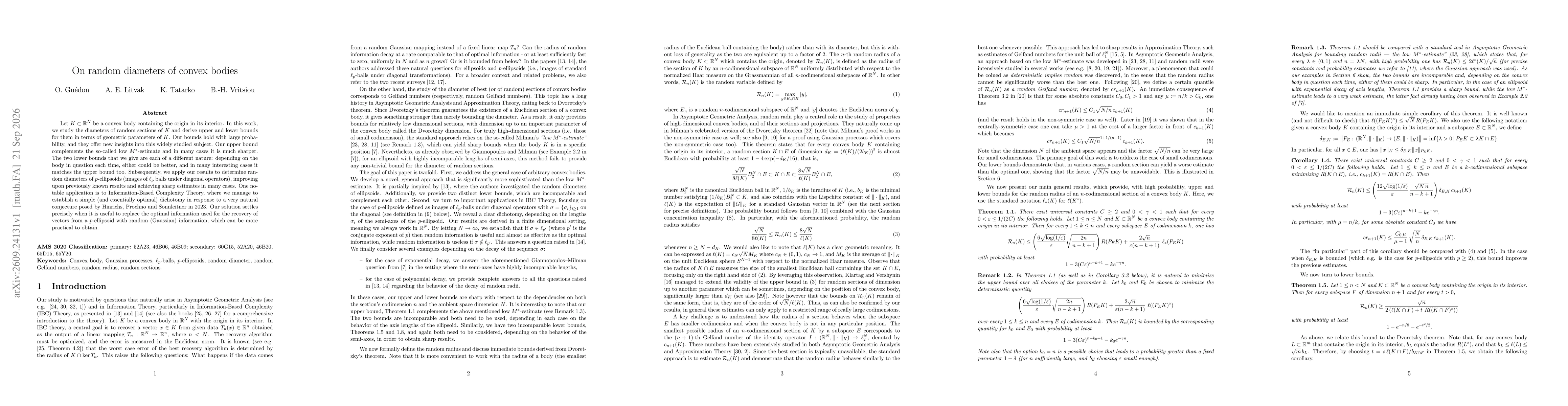 Thumbnail for On random diameters of convex bodies