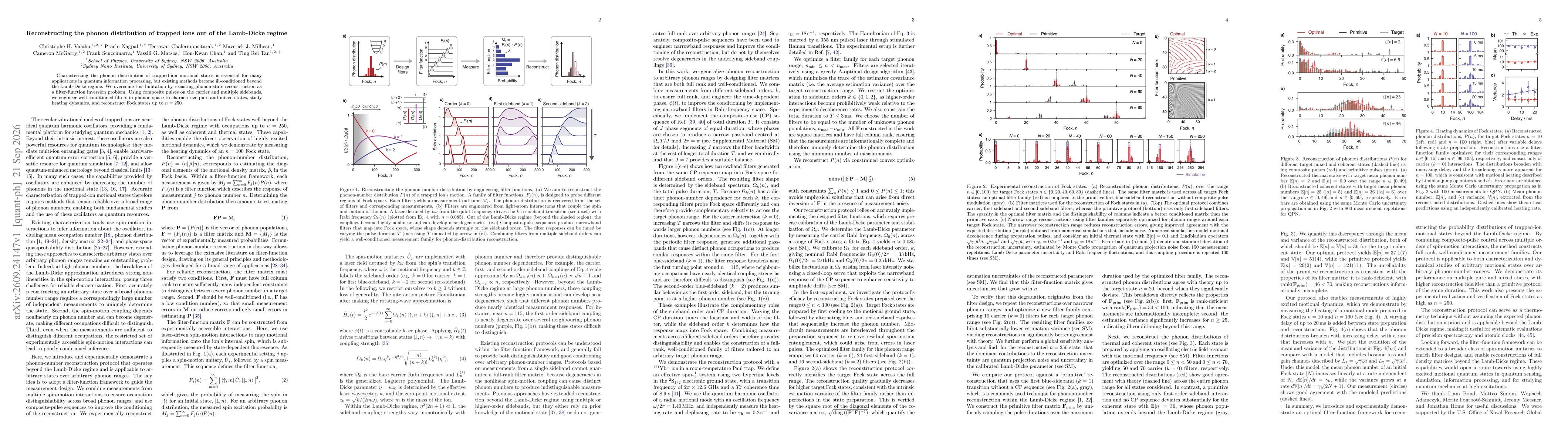 Thumbnail for Reconstructing the phonon distribution of trapped ions out of the Lamb-Dicke regime