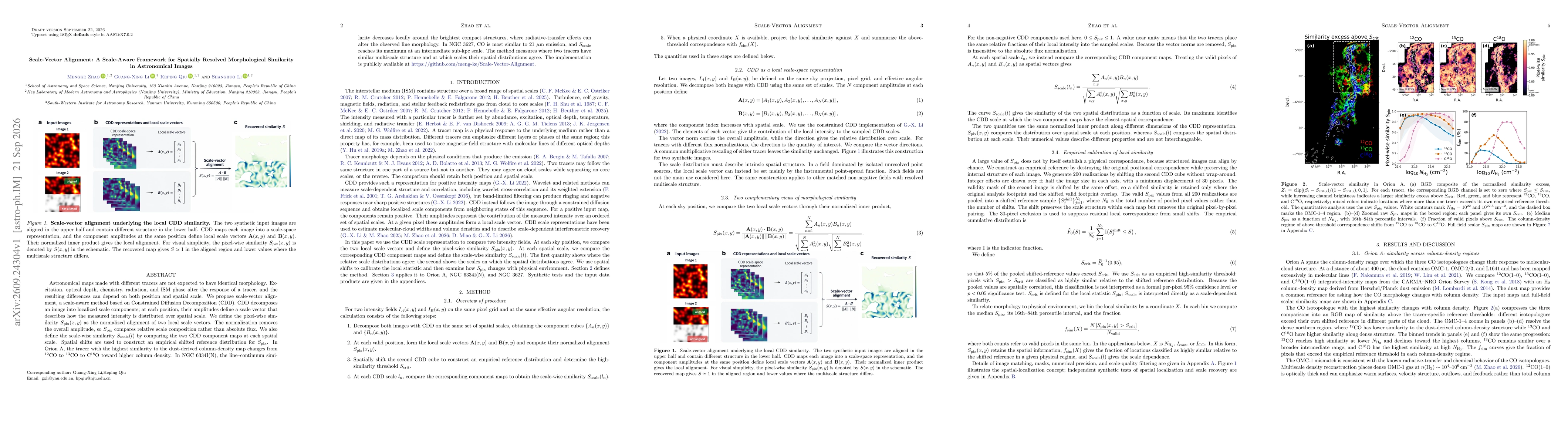Thumbnail for Scale-Vector Alignment: A Scale-Aware Framework for Spatially Resolved Morphological Similarity in Astronomical Images