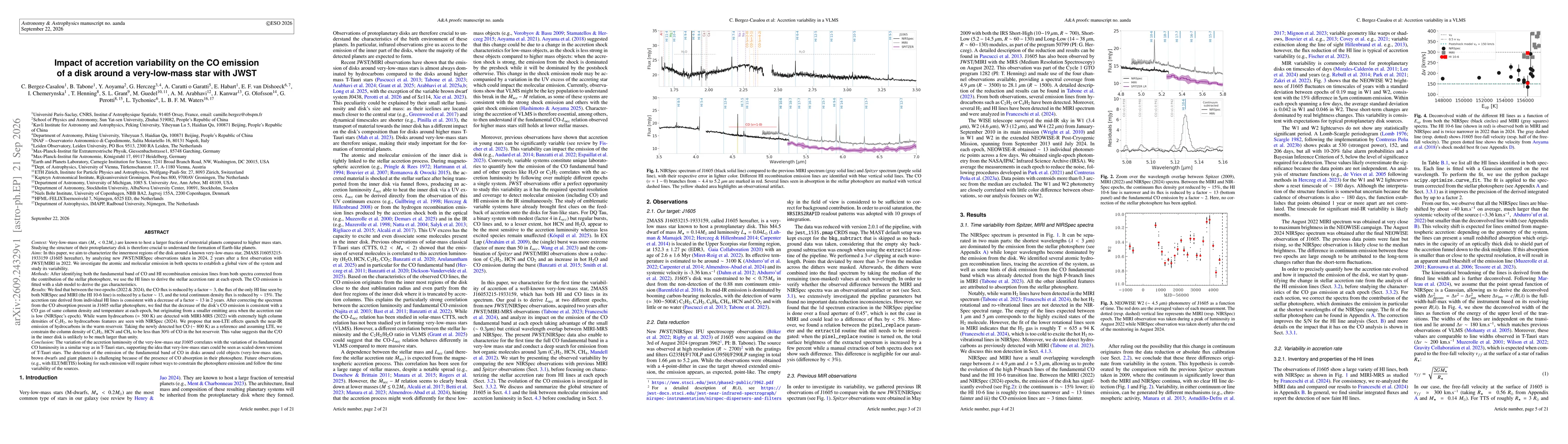 Thumbnail for Impact of accretion variability on the CO emission of a disk around a very-low-mass star with JWST