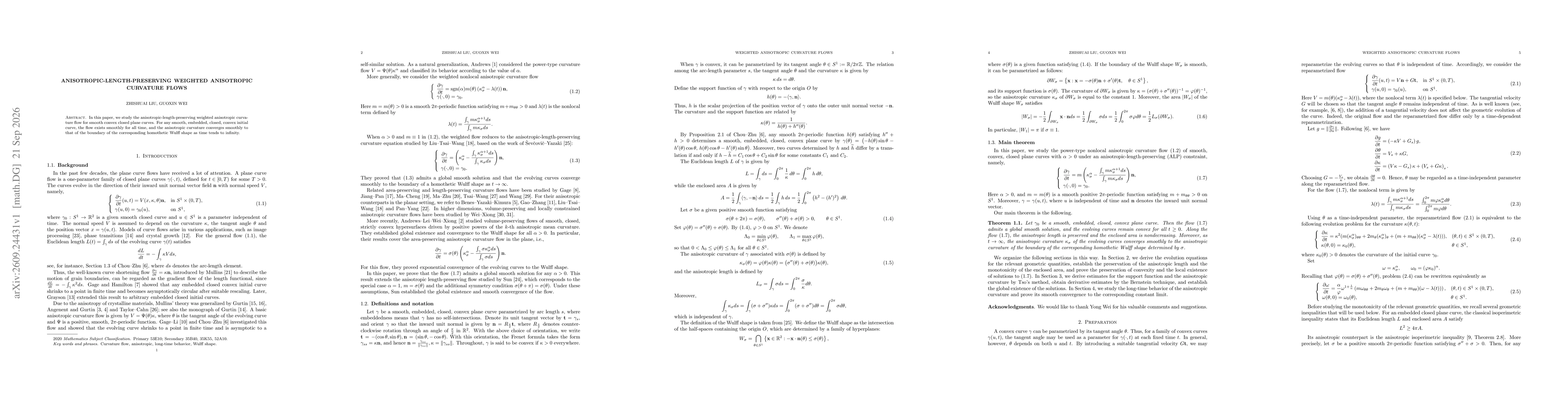 Thumbnail for Anisotropic-Length-Preserving Weighted Anisotropic Curvature Flows