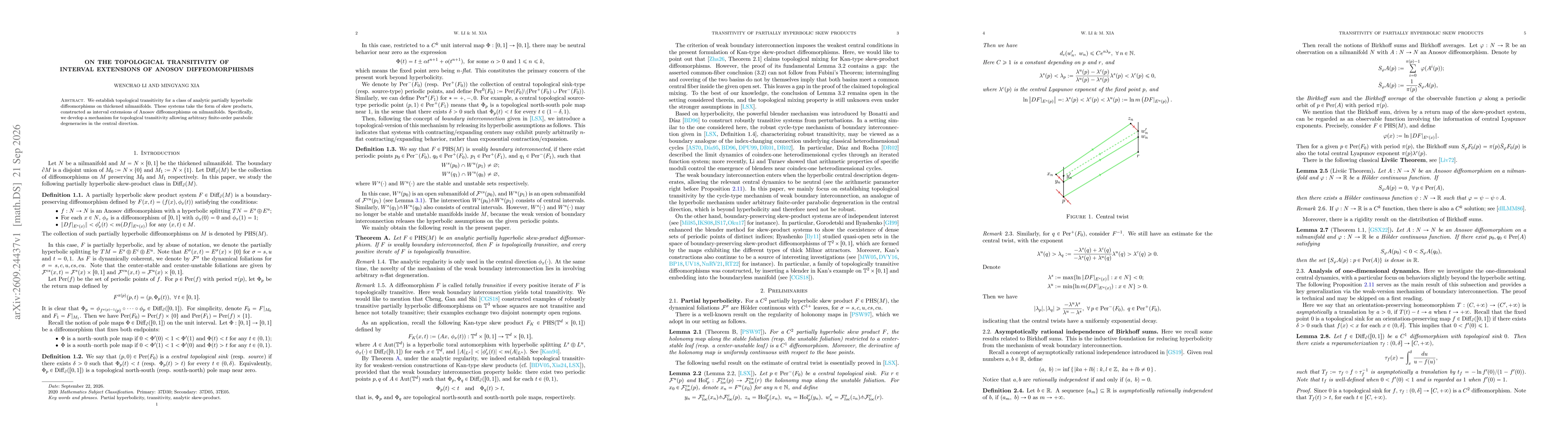 Thumbnail for On the Topological Transitivity of Interval Extensions of Anosov Diffeomorphisms