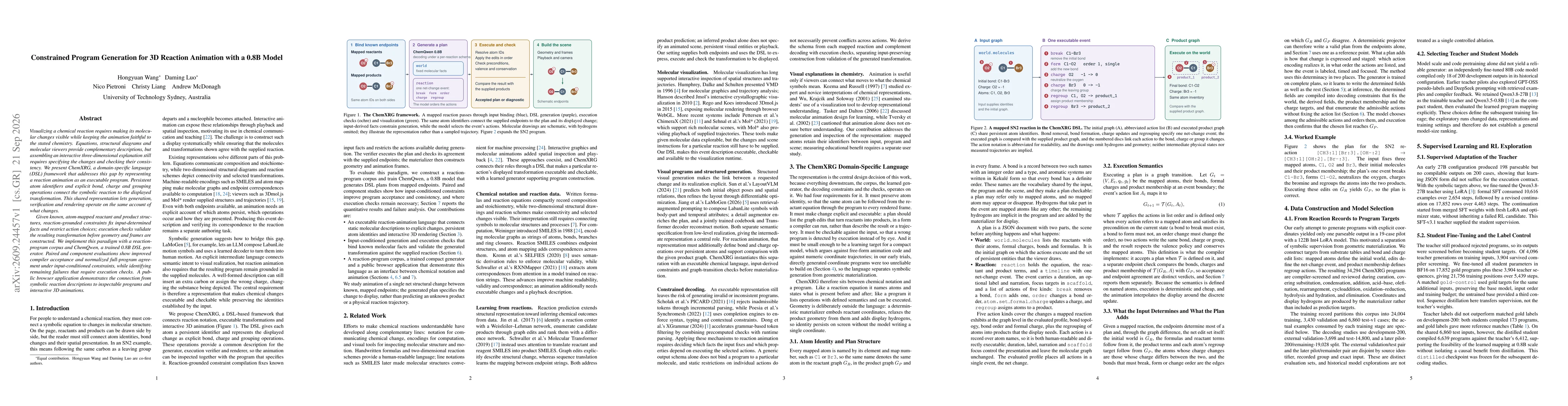 Thumbnail for Constrained Program Generation for 3D Reaction Animation with a 0.8B Model