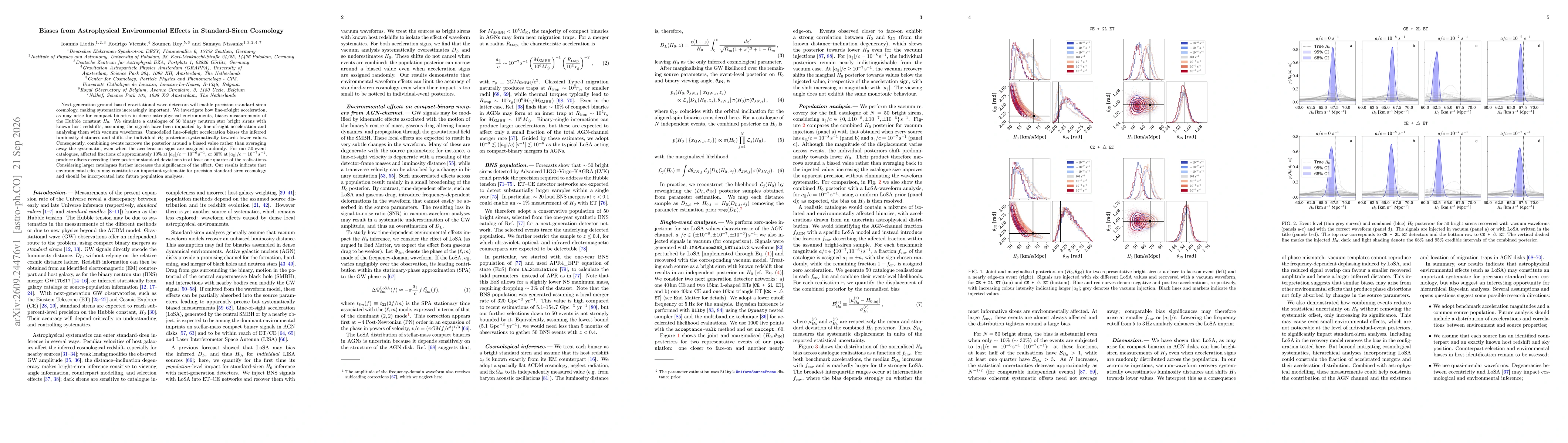 Thumbnail for Biases from Astrophysical Environmental Effects in Standard-Siren Cosmology