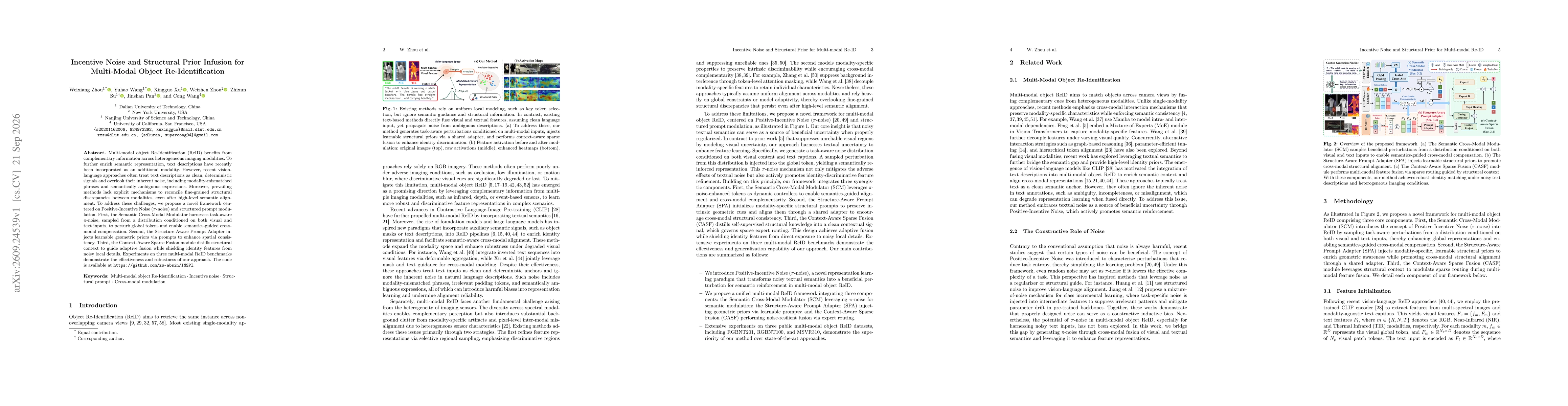 Thumbnail for Incentive Noise and Structural Prior Infusion for Multi-modal Object Re-Identification