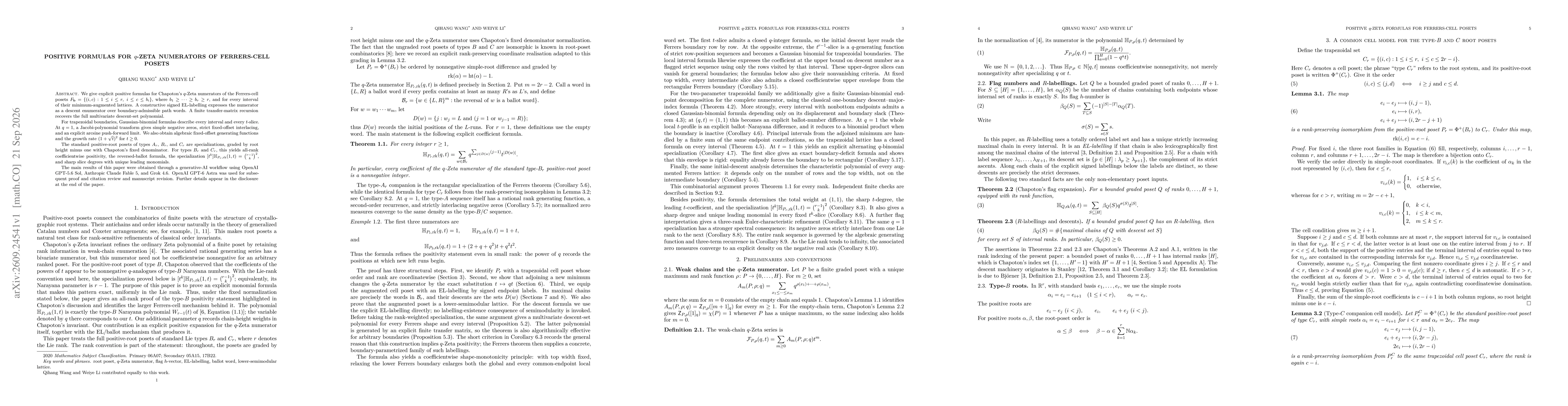Thumbnail for Positive formulas for q-Zeta numerators of Ferrers-cell posets