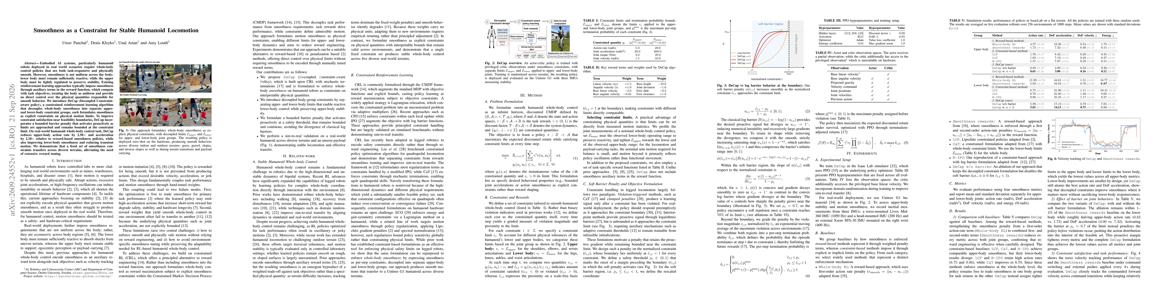 Thumbnail for Smoothness as a Constraint for Stable Humanoid Locomotion