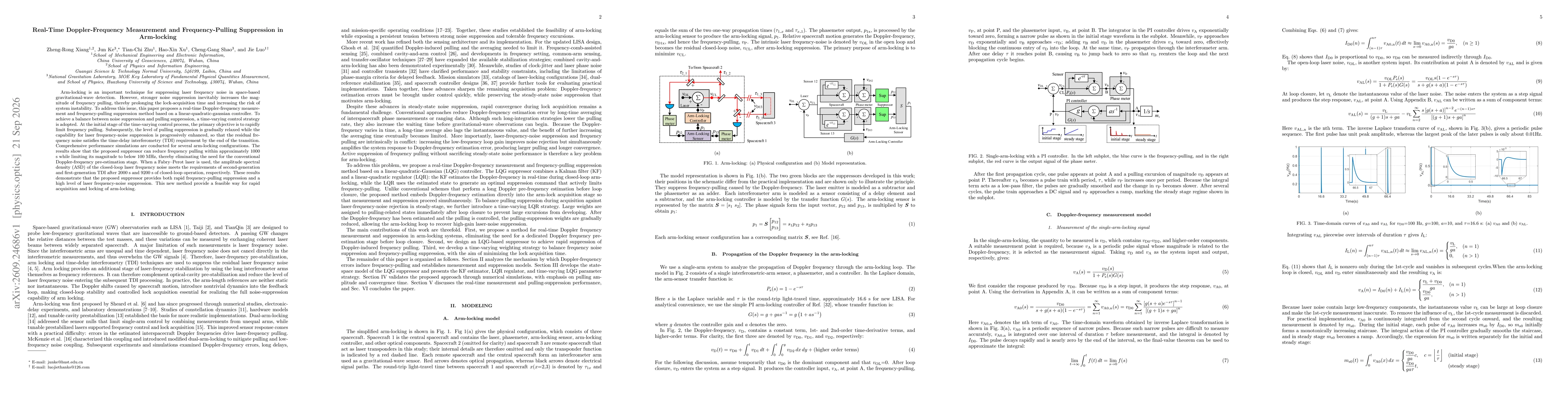 Thumbnail for Real-Time Doppler-Frequency Measurement and Frequency-Pulling Suppression in Arm-locking
