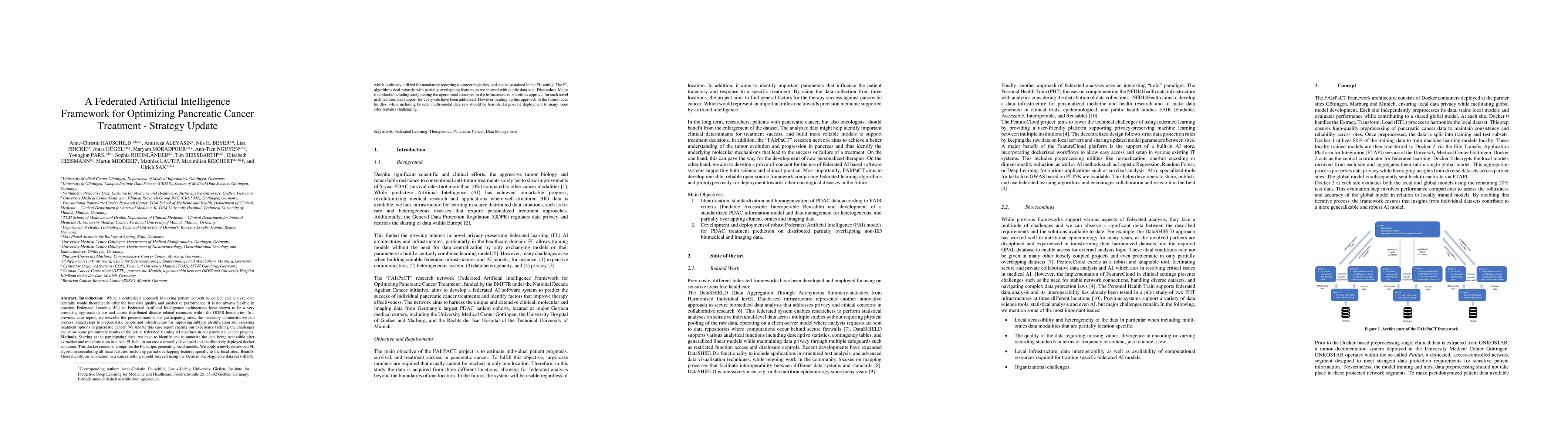 Thumbnail for A Federated Artificial Intelligence Framework for Optimizing Pancreatic Cancer Treatment - Strategy Update