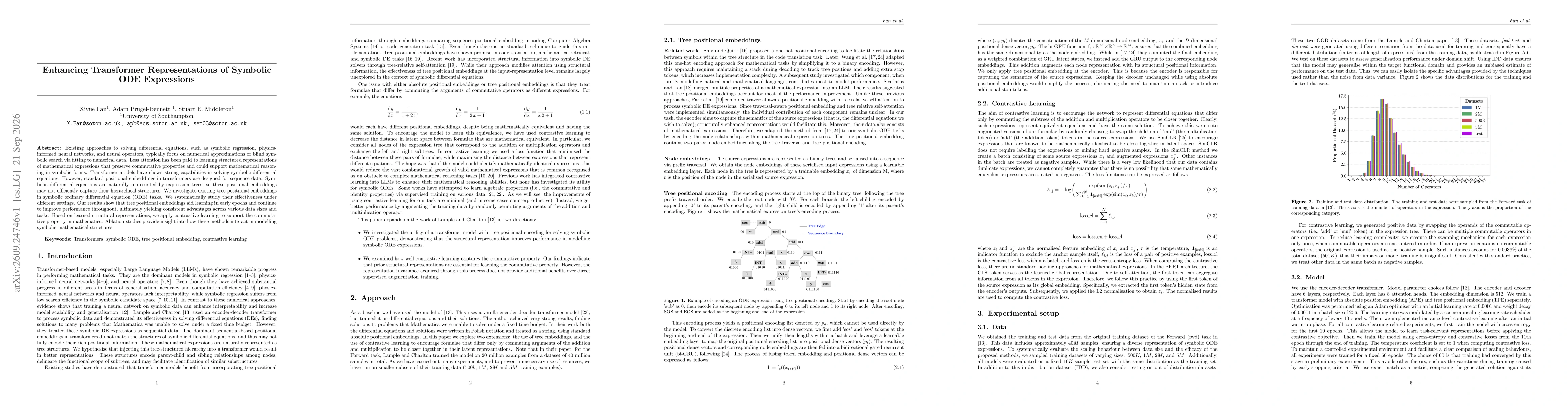 Thumbnail for Enhancing Transformer Representations of Symbolic ODE Expressions