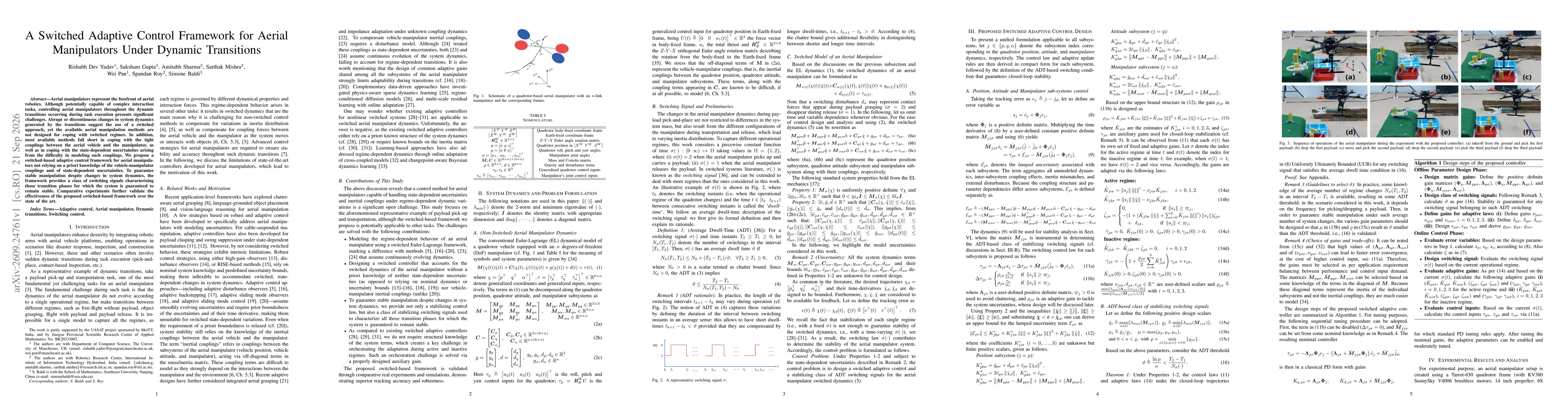 Thumbnail for A Switched Adaptive Control Framework for Aerial Manipulators Under Dynamic Transitions