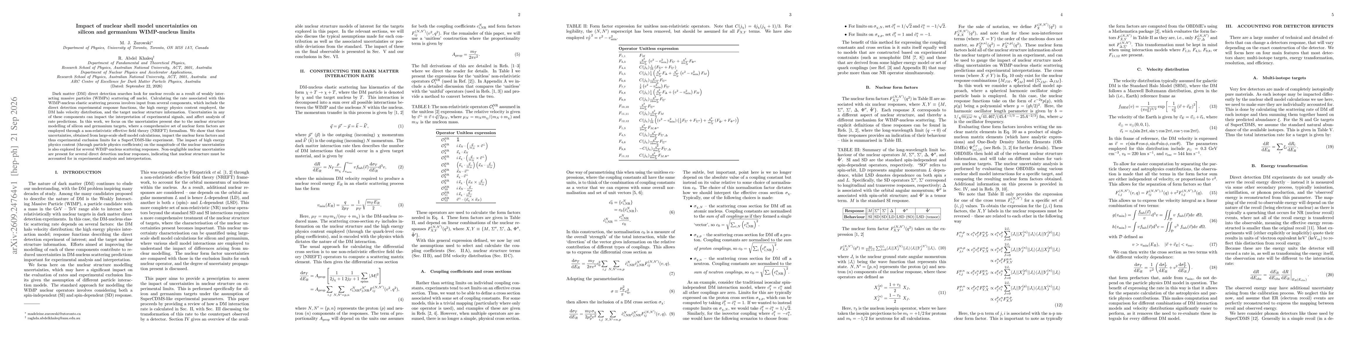 Thumbnail for Impact of nuclear shell model uncertainties on silicon and germanium WIMP-nucleus limits