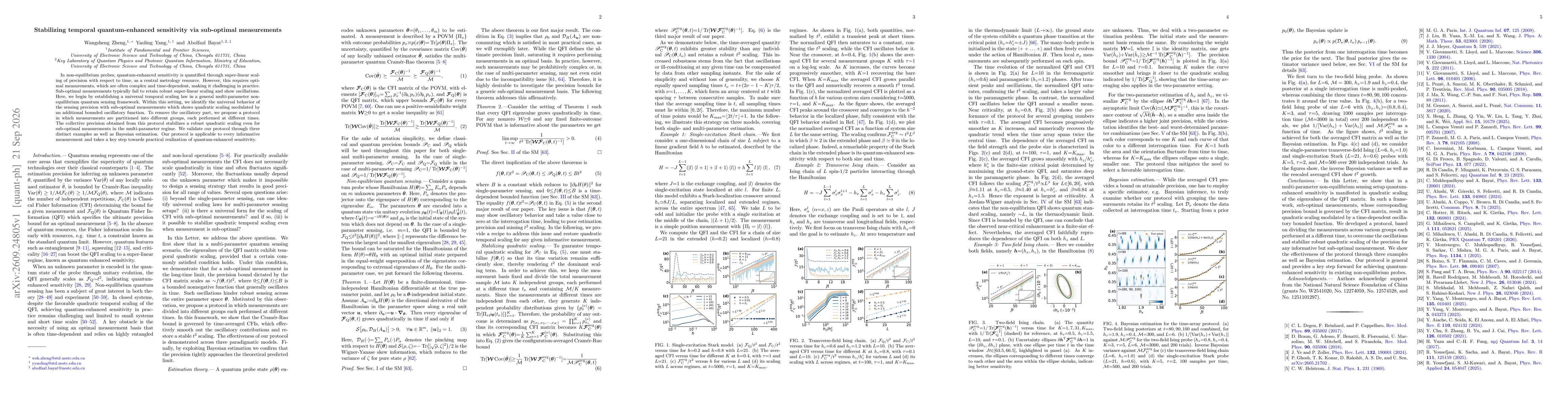 Thumbnail for Stabilizing temporal quantum-enhanced sensitivity via sub-optimal measurements