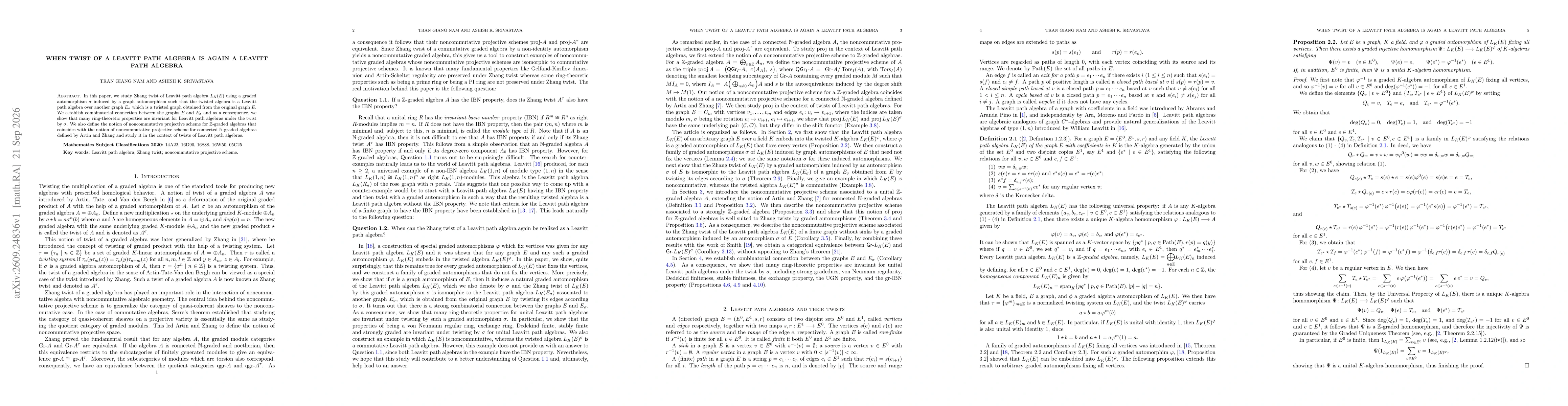 Thumbnail for When twist of a Leavitt path algebra is again a Leavitt path algebra