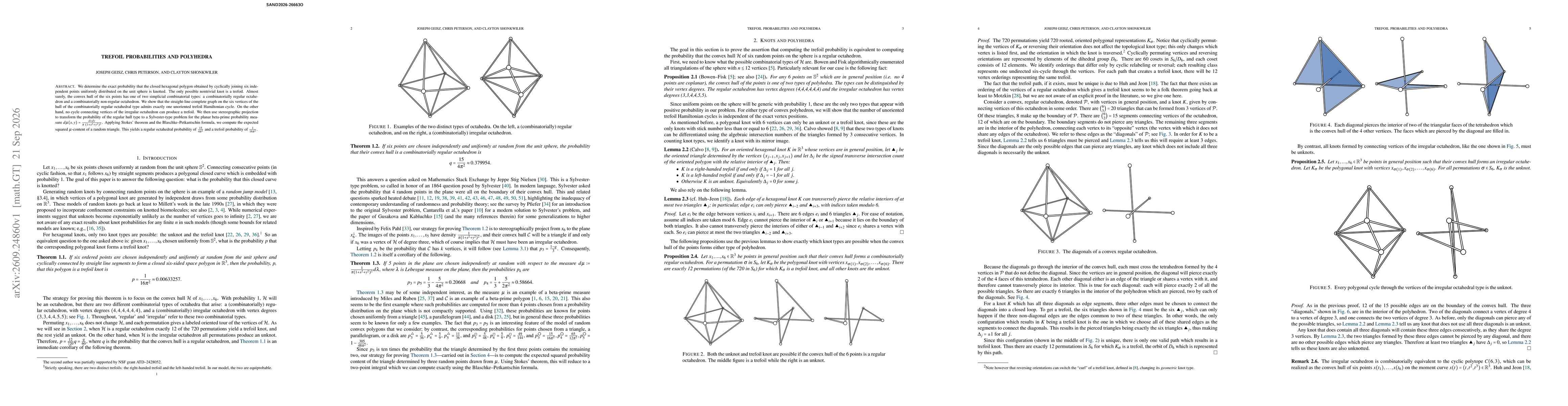 Thumbnail for Trefoil Probabilities and Polyhedra