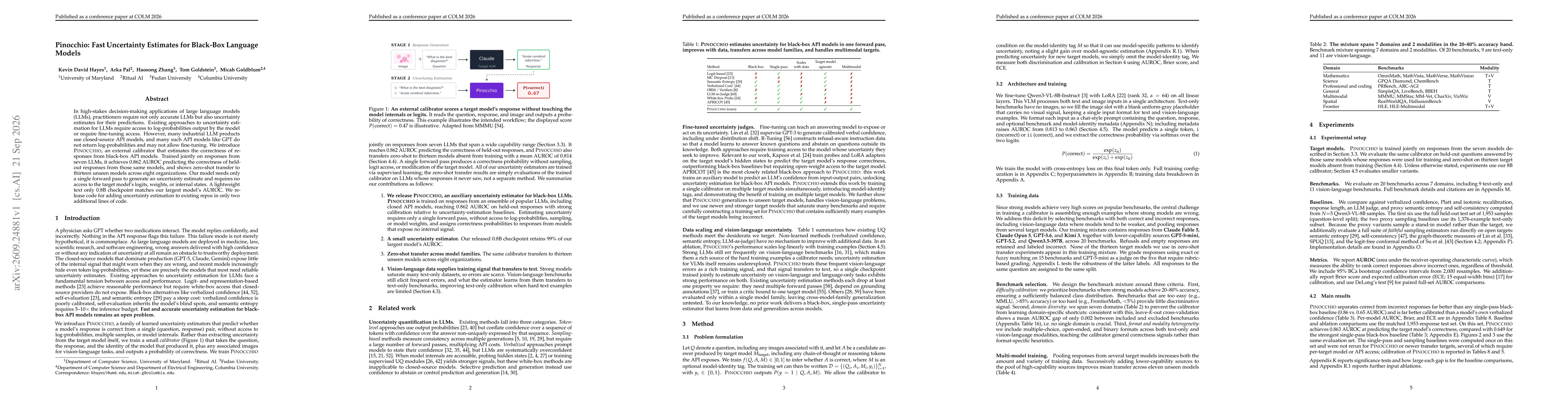 Thumbnail for Pinocchio: Fast Uncertainty Estimates for Black-Box Language Models