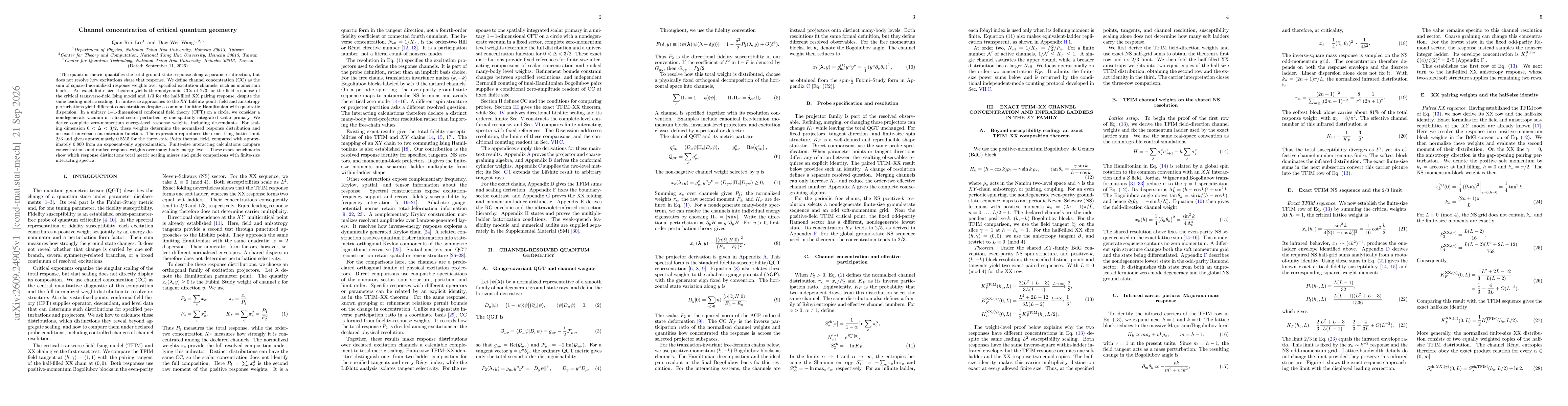 Thumbnail for Channel concentration of critical quantum geometry