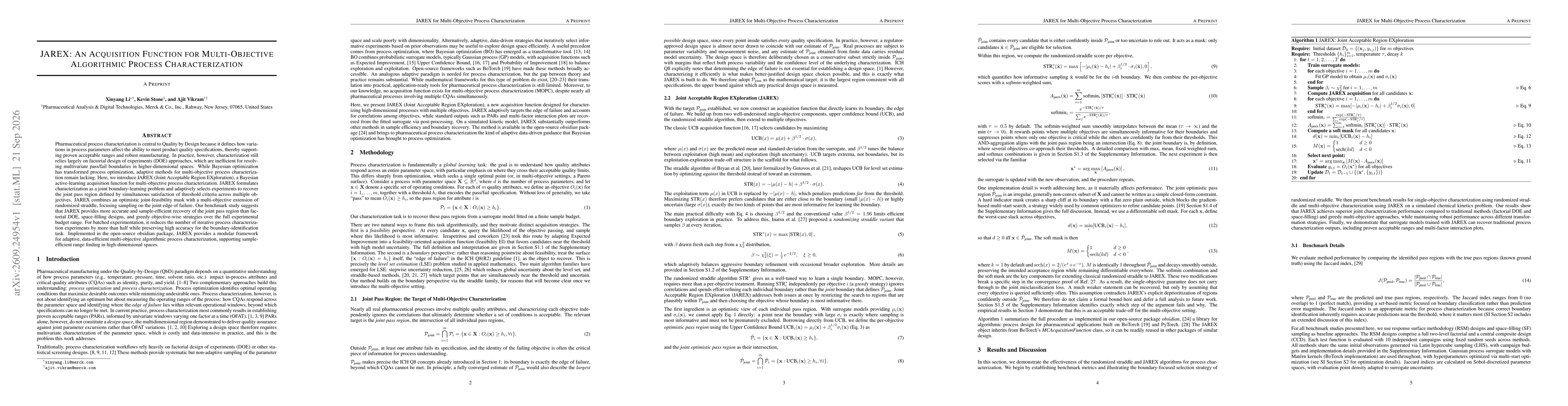 Thumbnail for JAREX: An Acquisition Function for Multi-Objective Algorithmic Process Characterization