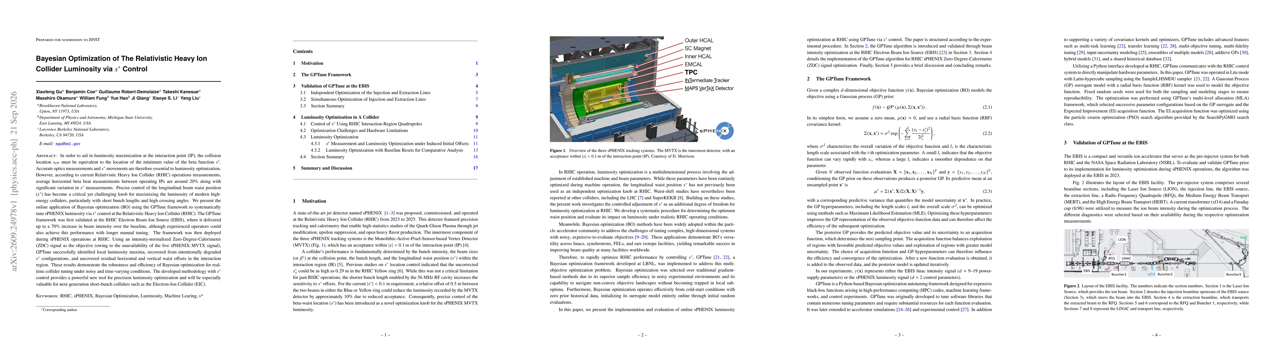 Thumbnail for Bayesian Optimization of The Relativistic Heavy Ion Collider Luminosity via $s^*$ Control