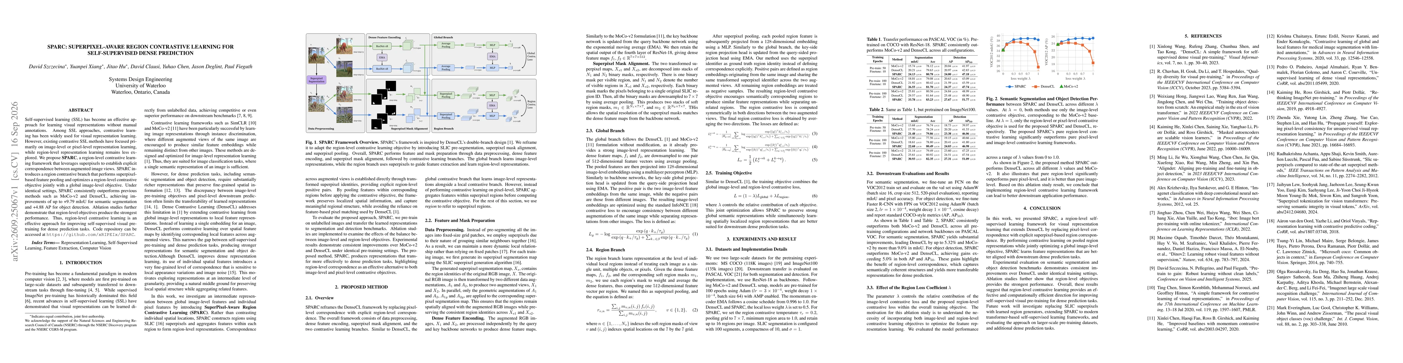 Thumbnail for SPARC: SuperPixel-Aware Region Contrastive Learning for Self-Supervised Dense Prediction