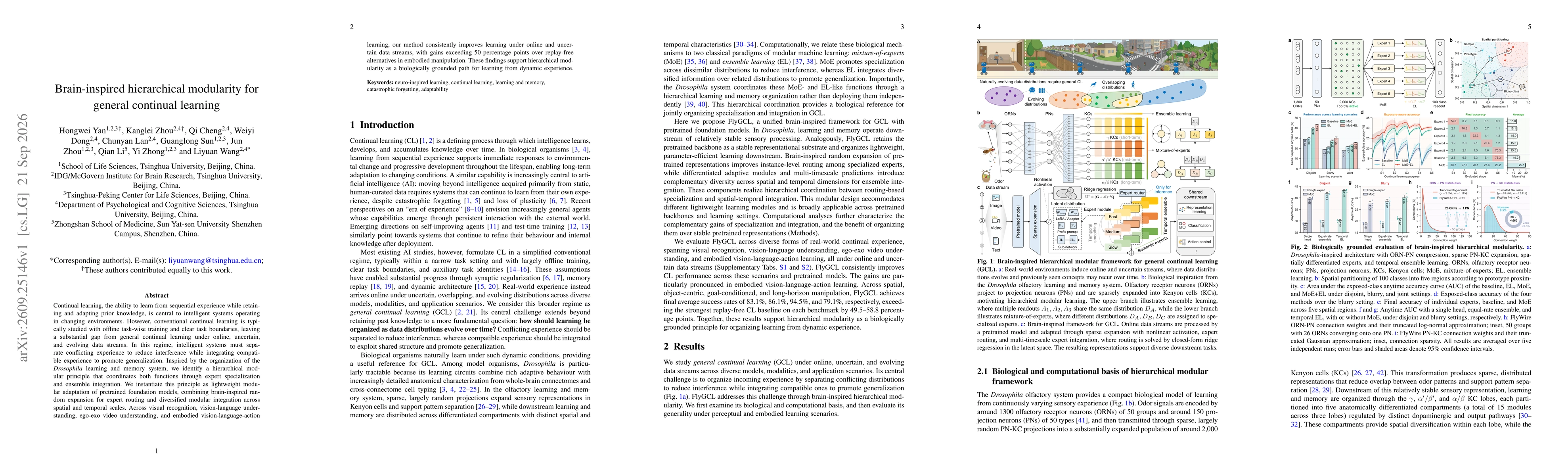 Thumbnail for Brain-Inspired Hierarchical Modularity for General Continual Learning