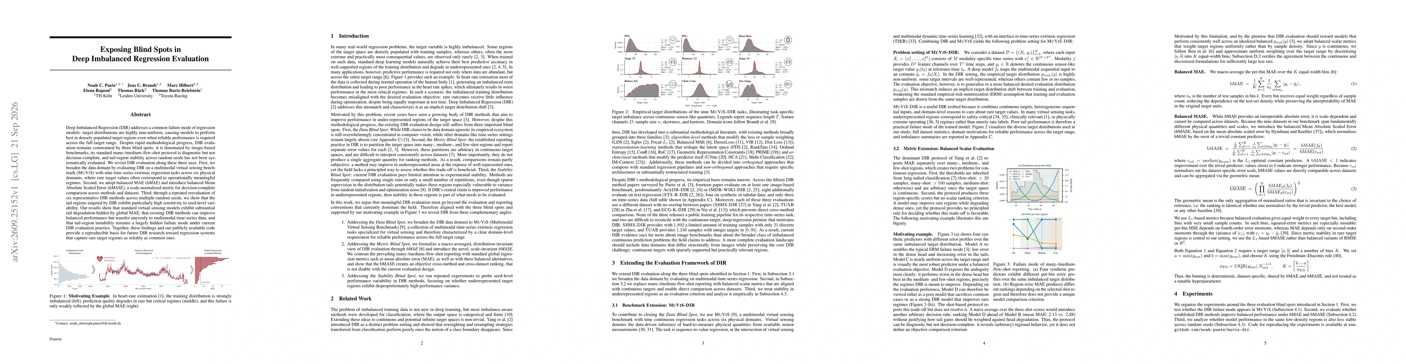 Thumbnail for Exposing Blind Spots in Deep Imbalanced Regression Evaluation
