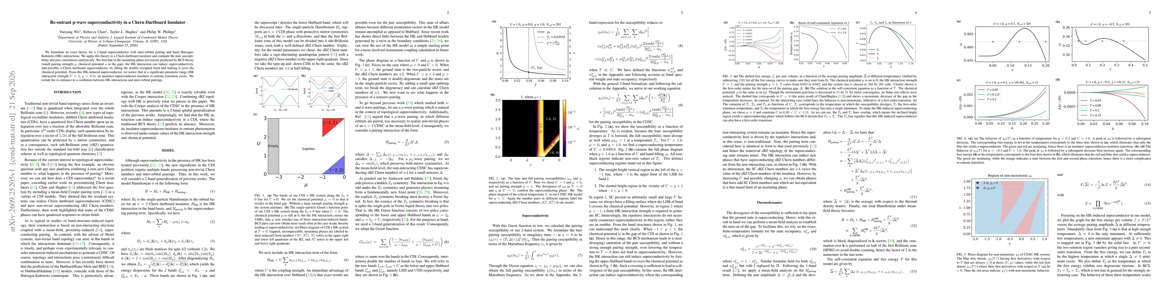 Thumbnail for Re-entrant p-wave superconductivity in a Chern Dartboard Insulator
