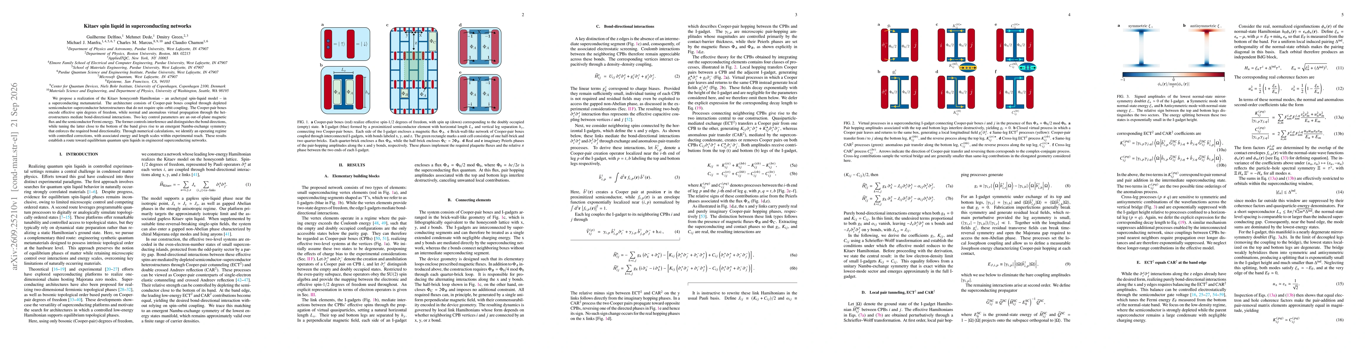 Thumbnail for Kitaev spin liquid in superconducting networks