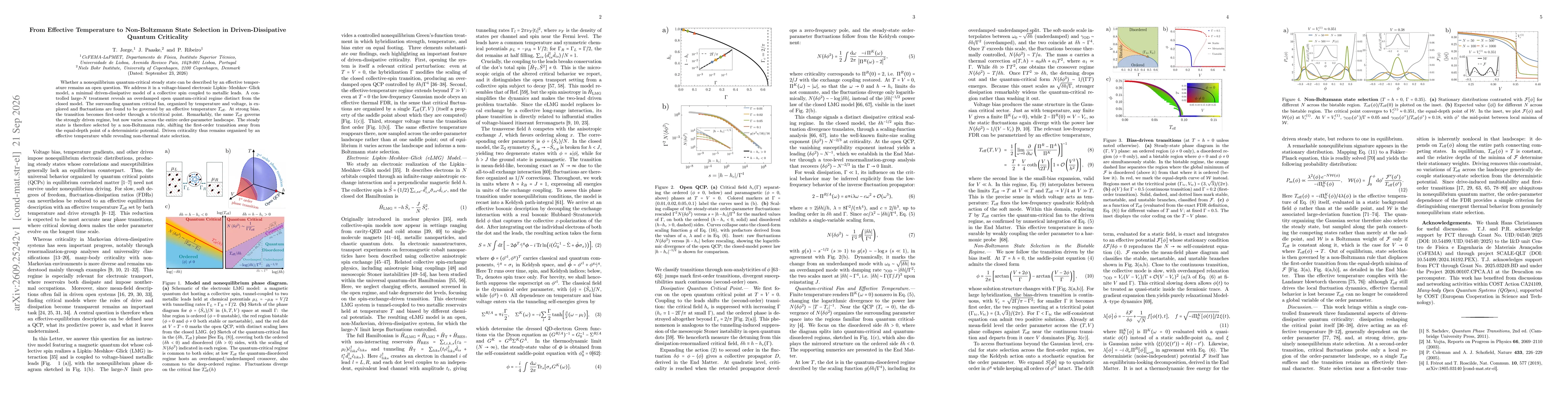 Thumbnail for From Effective Temperature to Non-Boltzmann State Selection in Driven-Dissipative Quantum Criticality