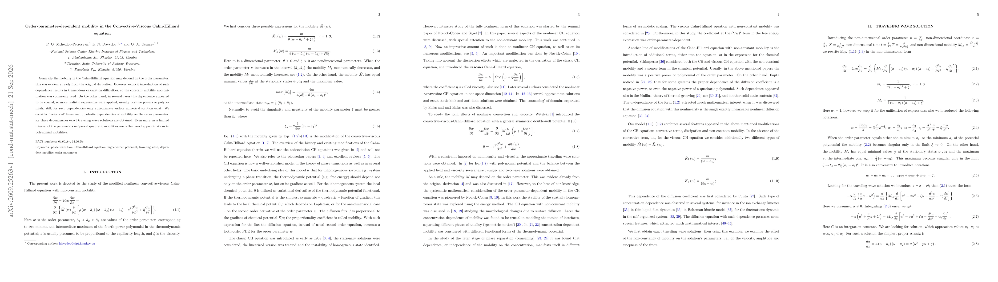 Thumbnail for Order-parameter-dependent mobility in the Convective-Viscous Cahn-Hilliard equation