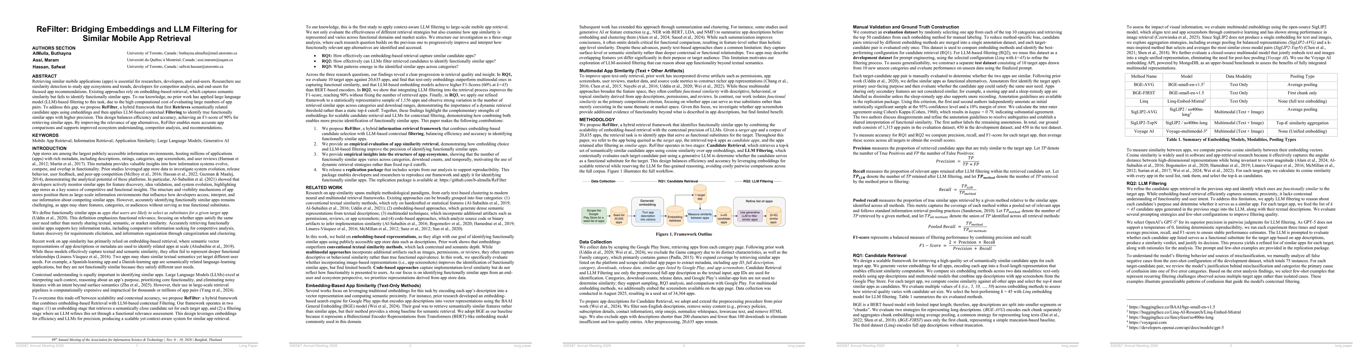 Thumbnail for ReFilter: Bridging Embeddings and LLM Filtering for Similar Mobile App Retrieval