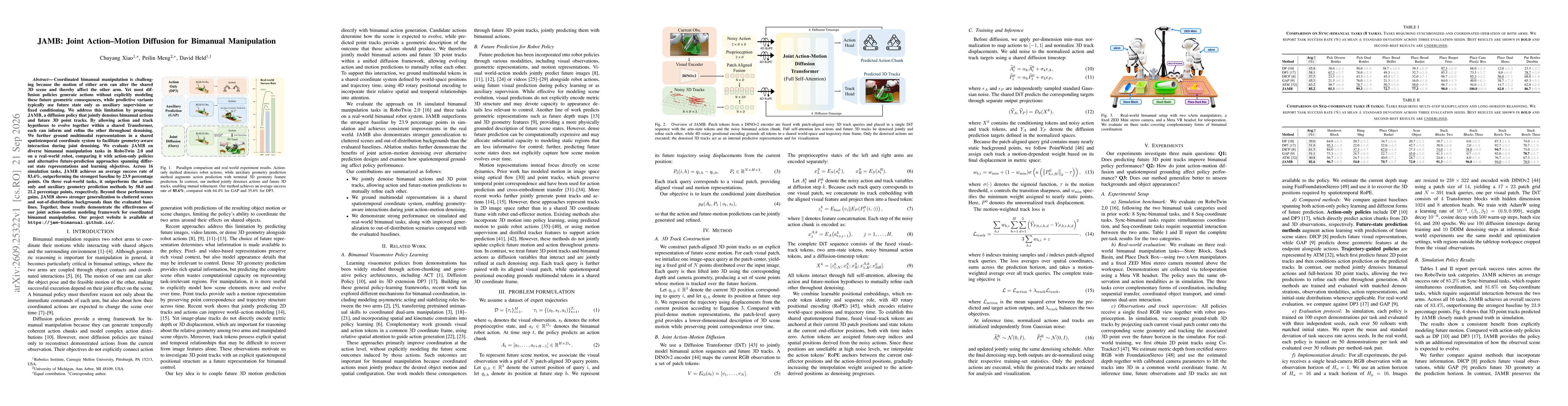 Thumbnail for JAMB: Joint Action-Motion Diffusion for Bimanual Manipulation