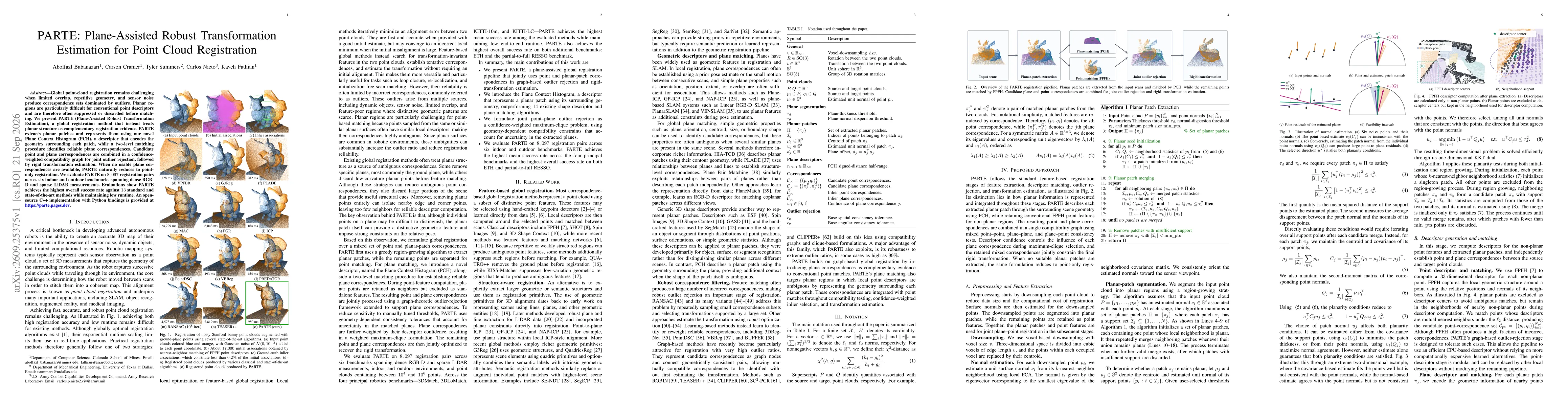 Thumbnail for PARTE: Plane-Assisted Robust Transformation Estimation for Point Cloud Registration