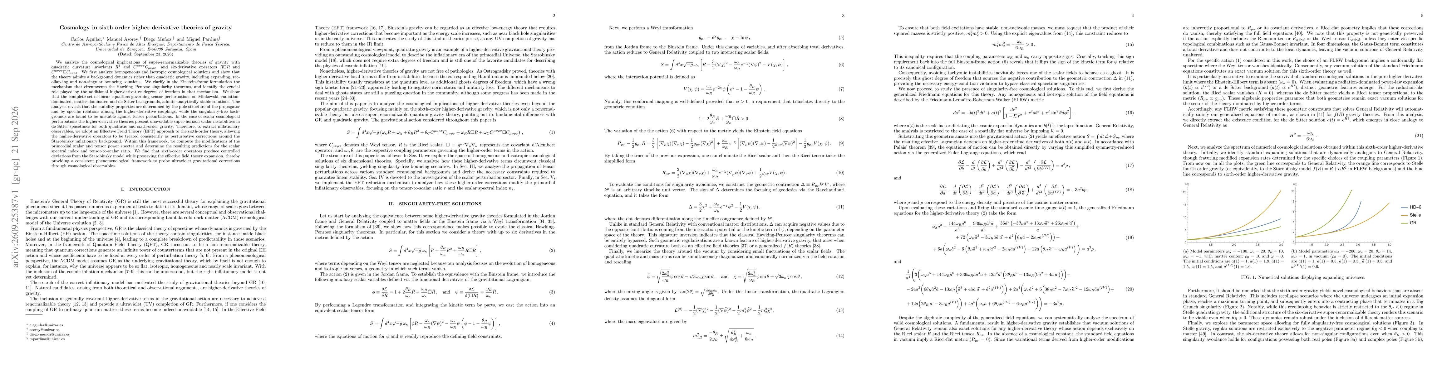 Thumbnail for Cosmology in sixth-order higher-derivative theories of gravity
