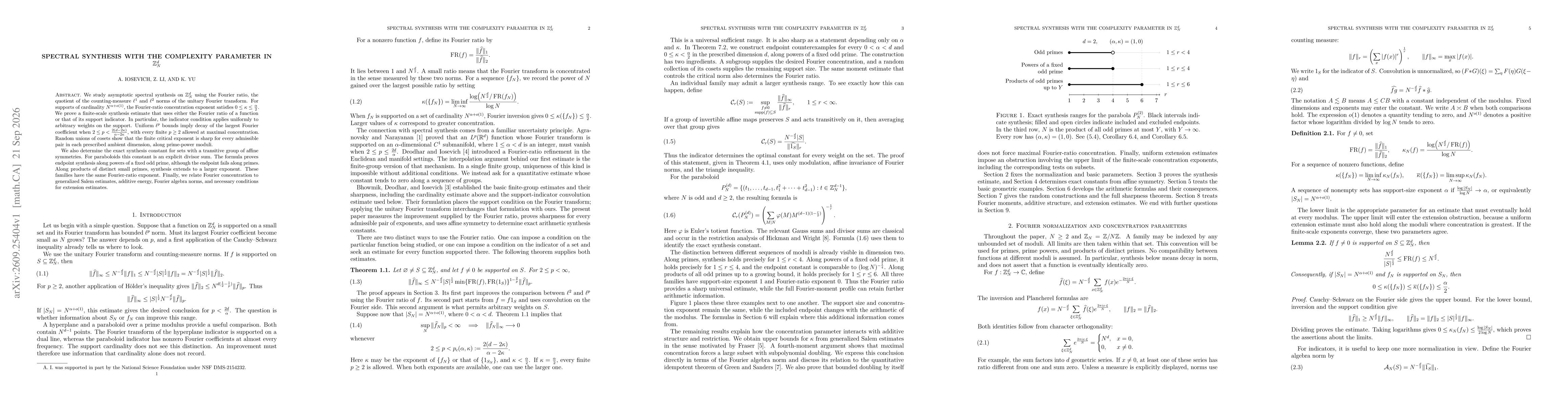Thumbnail for Spectral synthesis with the complexity parameter in $\mathbb{Z}_N^d$