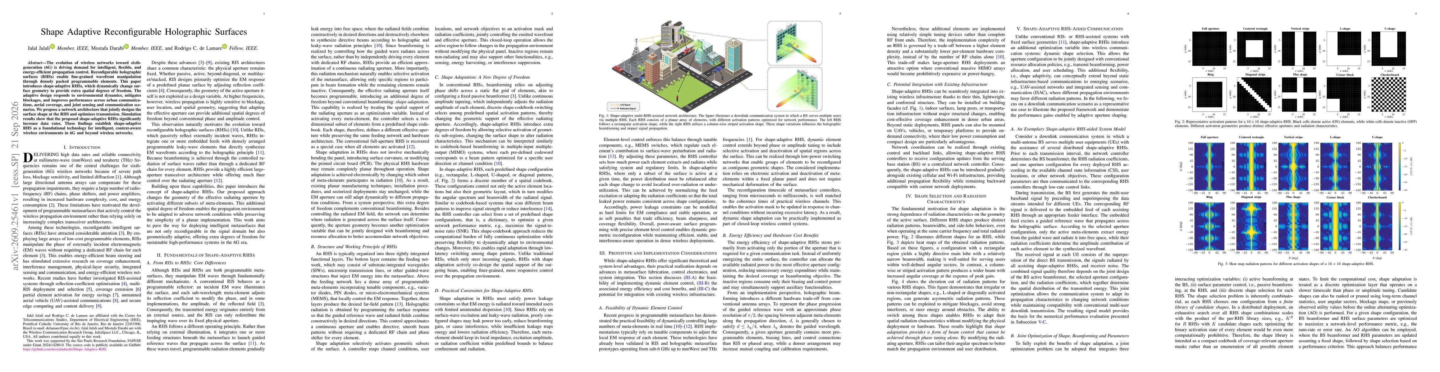 Thumbnail for Shape Adaptive Reconfigurable Holographic Surfaces