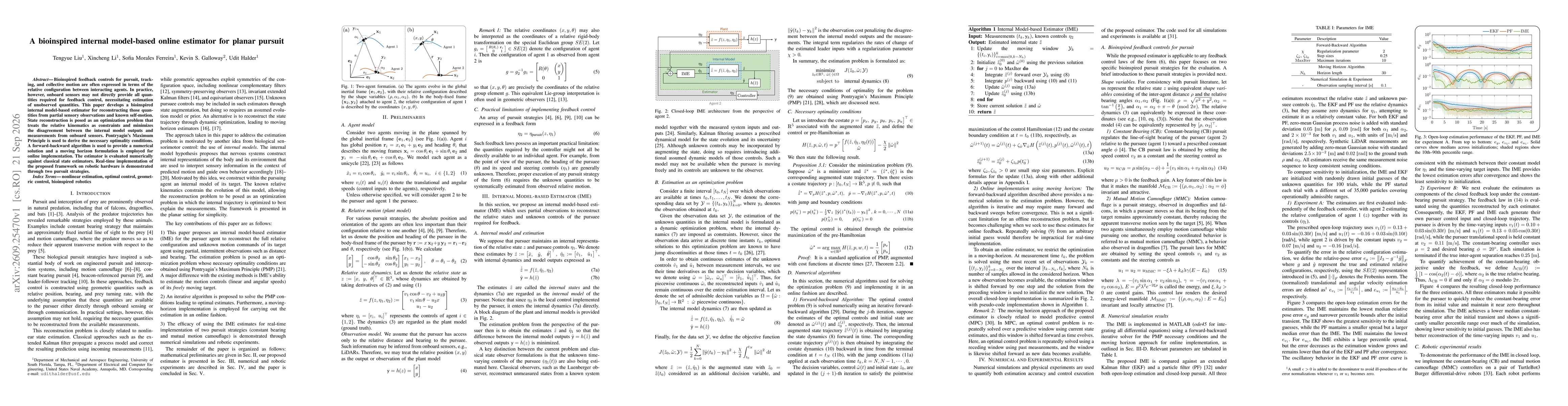 Thumbnail for A bioinspired internal model-based online estimator for planar pursuit