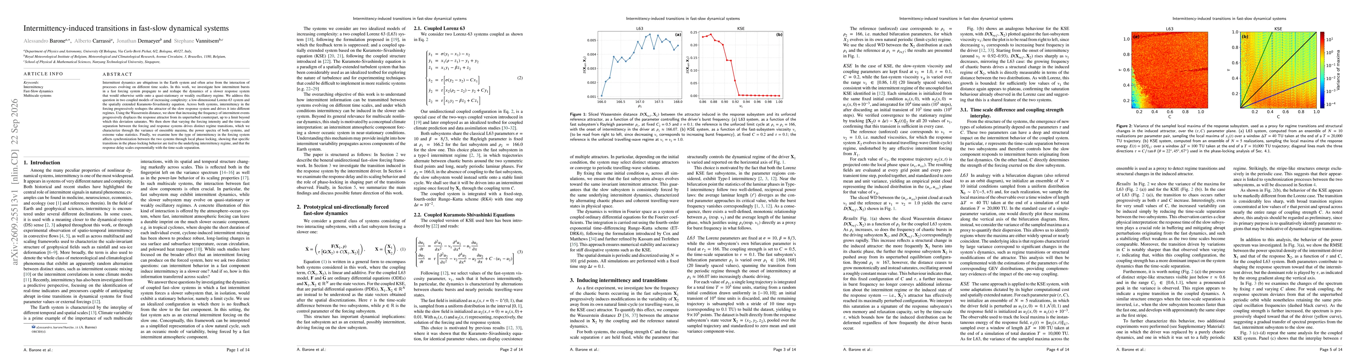 Thumbnail for Intermittency-induced transitions in fast-slow dynamical systems