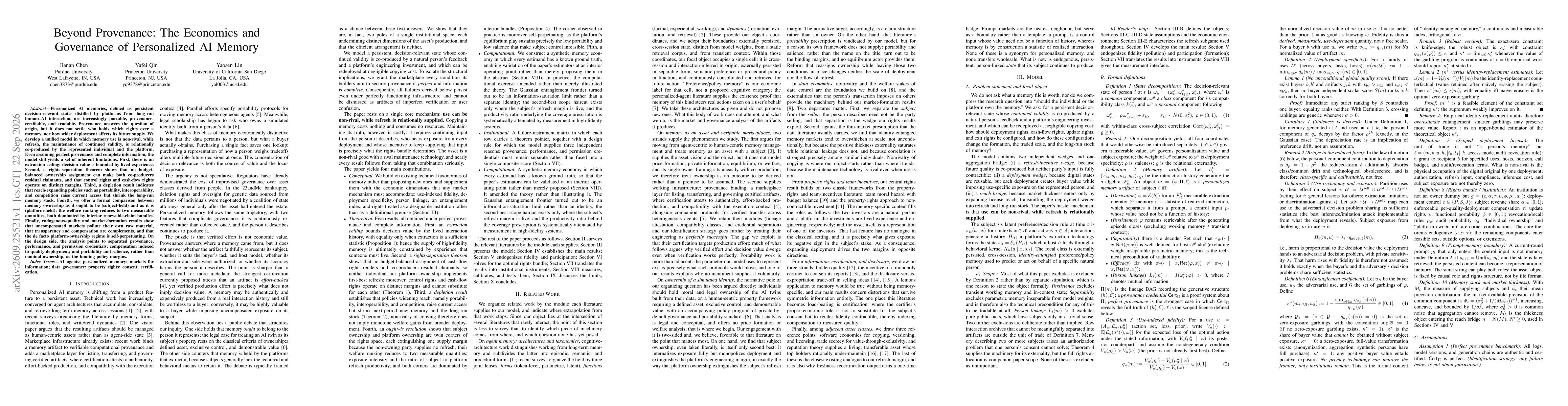 Thumbnail for Beyond Provenance: The Economics and Governance of Personalized AI Memory