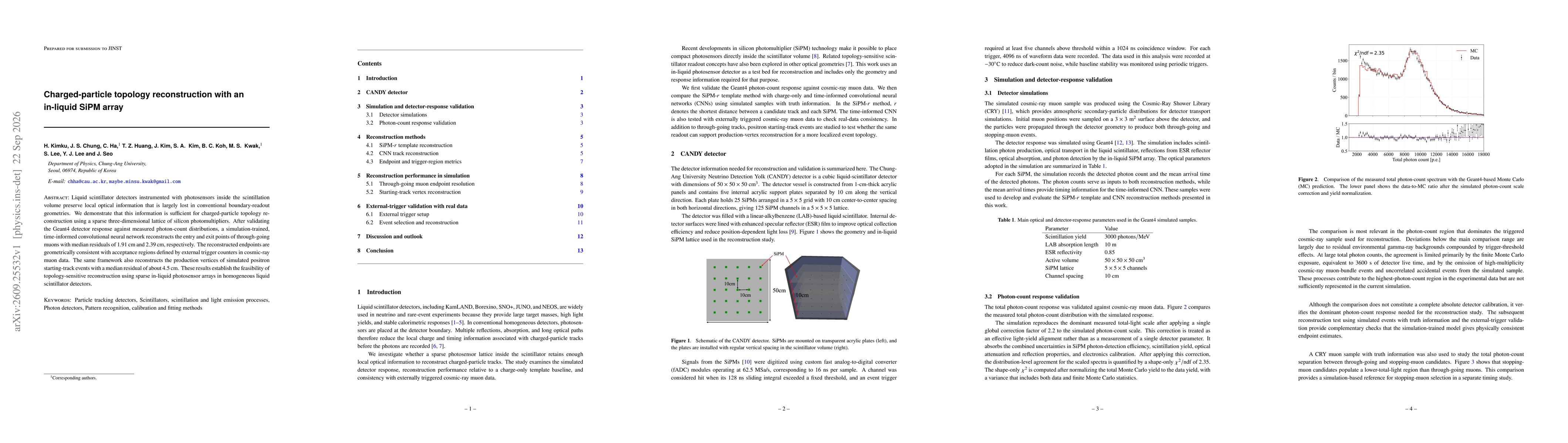 Thumbnail for Charged-particle topology reconstruction with an in-liquid SiPM array