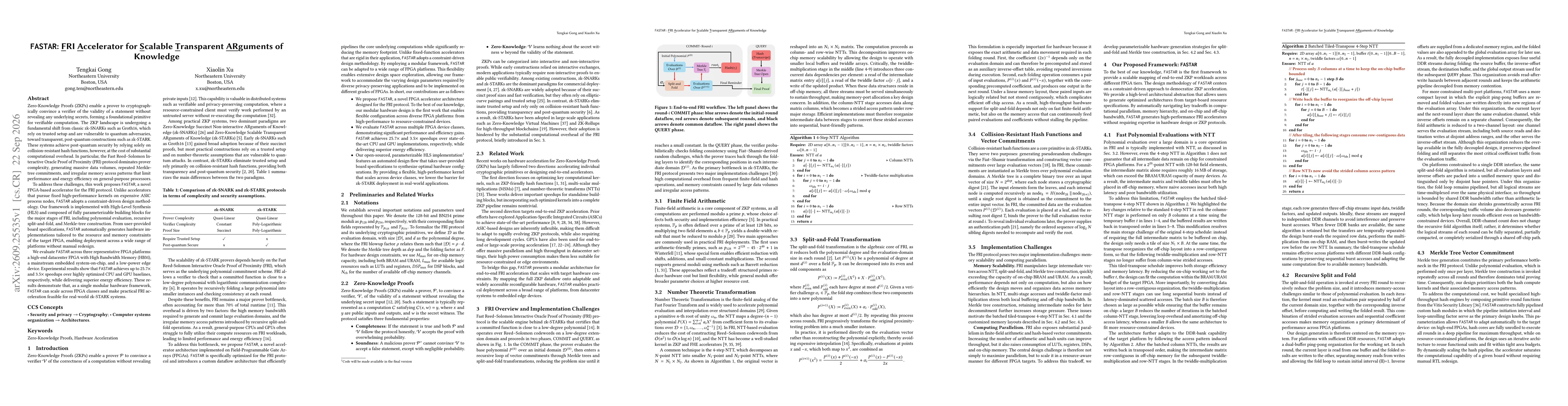 Thumbnail for FASTAR: FRI Accelerator for Scalable Transparent ARguments of Knowledge
