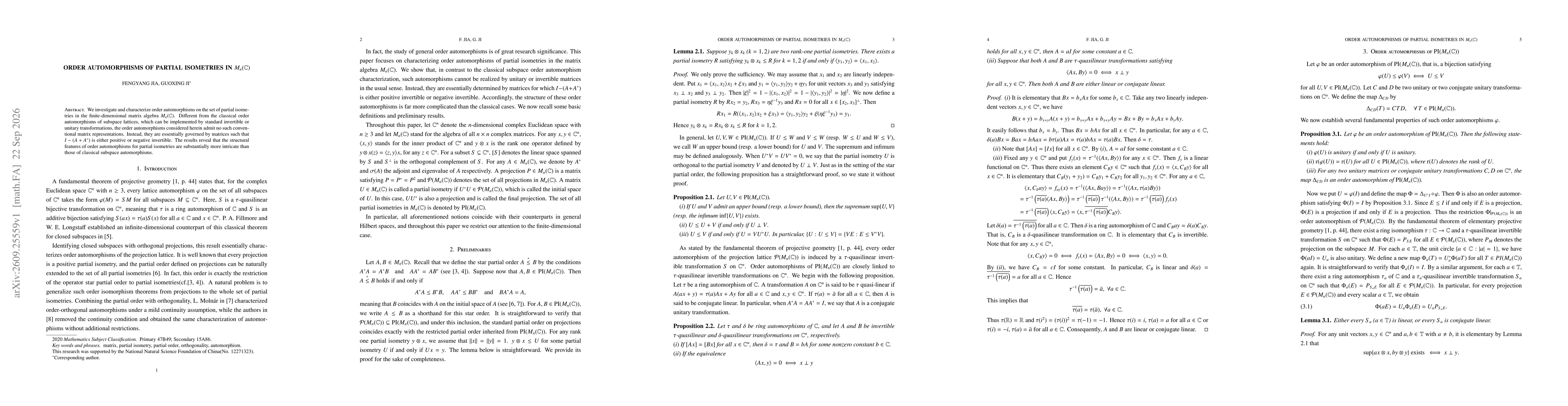 Thumbnail for Order automorphisms of partial isometries in $M_n(\mathbb C)$